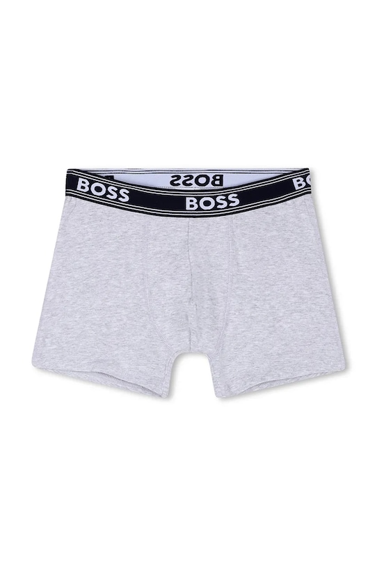 Dečki Otroške boksarice BOSS 5-pack J52664.102.150 mornarsko modra