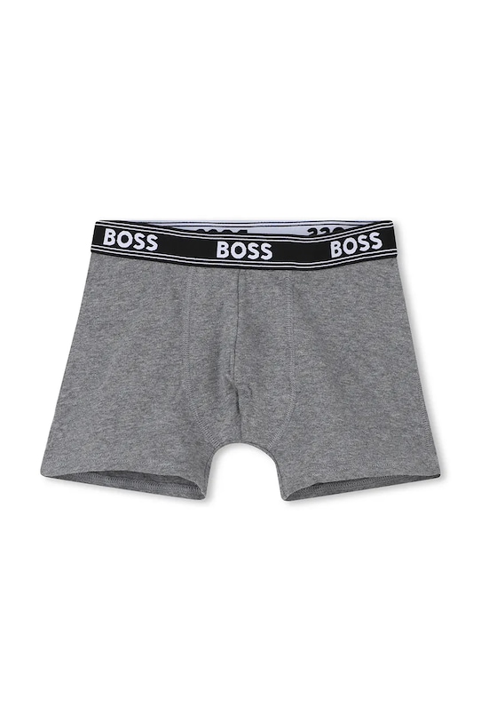 Dečki Otroške boksarice BOSS 5-pack J52664.102.150 črna