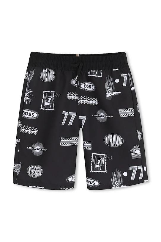 Dječje kratke hlače za kupanje BOSS J52905.162.174 crna SS26