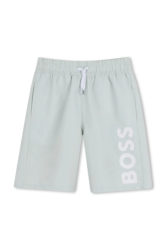 Παιδικό σορτς κολύμβησης BOSS τιρκουάζ J53171.114.150