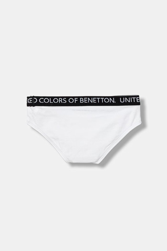 Chłopiec United Colors of Benetton slipy dziecięce bawełniane z elastanem 2-pack 3OP80S484.G.Riproposto biały
