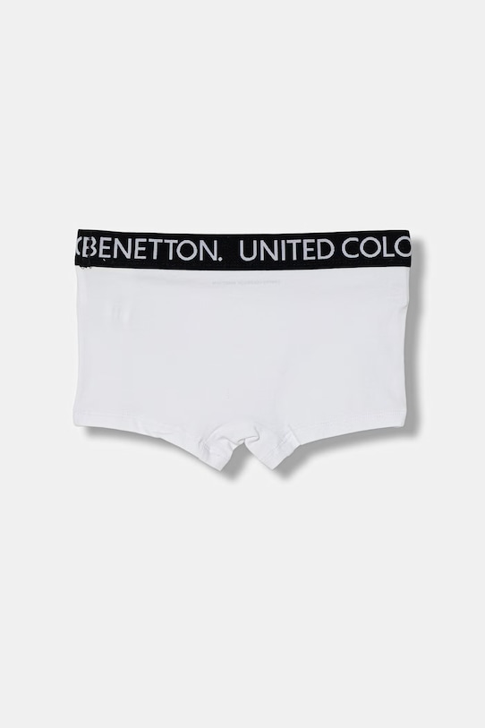 United Colors of Benetton boxerky detské bavlnené s elastanom 2-pack 3OP80X230.G.Riproposto biela SS26