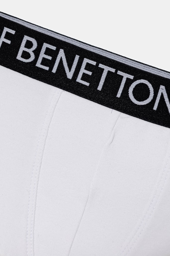 Chlapec United Colors of Benetton boxerky detské bavlnené s elastanom 2-pack 3OP80X230.G.Riproposto biela