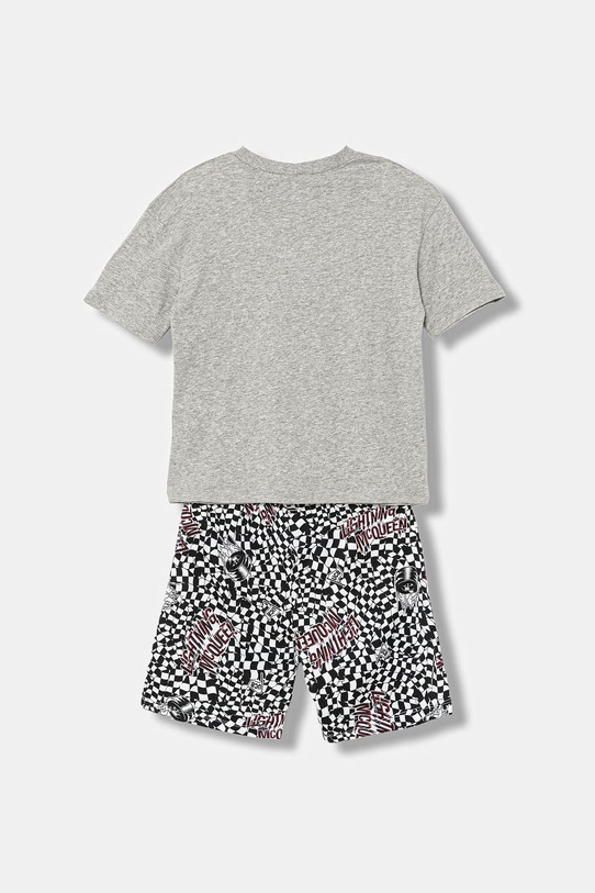 United Colors of Benetton piżama dwuczęściowa dziecięca bawełniana 30960P09V.G.Stagionale szary SS26