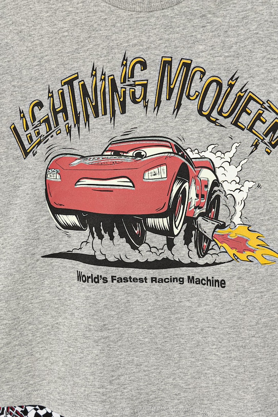 United Colors of Benetton piżama dwuczęściowa dziecięca bawełniana szary 30960P09V.G.Stagionale