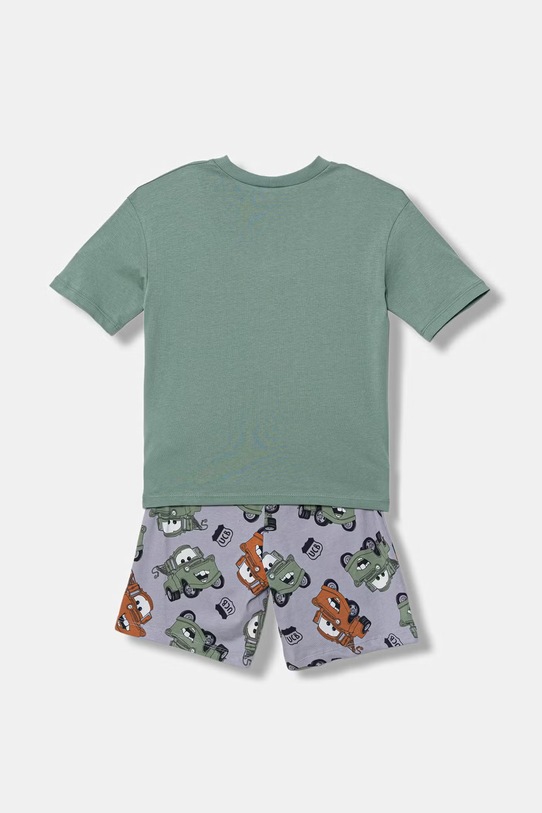 United Colors of Benetton piżama dwuczęściowa dziecięca bawełniana 30960P09V.G.Stagionale zielony SS26