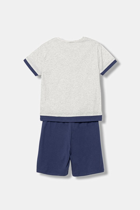United Colors of Benetton piżama dwuczęściowa dziecięca bawełniana 30960P09Y.G.Stagionale szary SS26