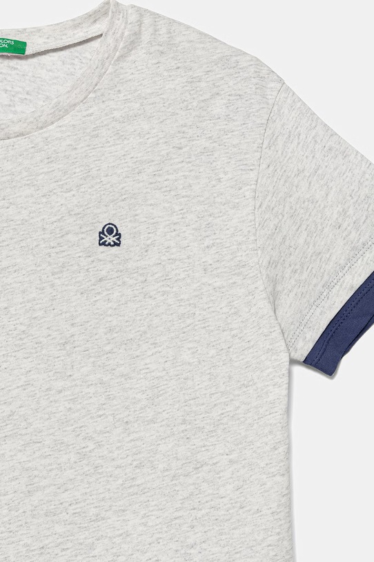 Chłopiec United Colors of Benetton piżama dwuczęściowa dziecięca bawełniana 30960P09Y.G.Stagionale szary