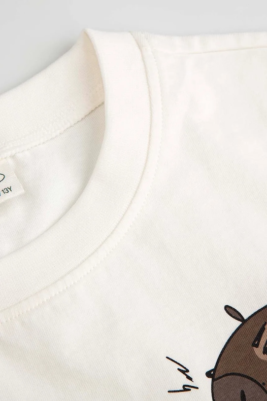 Chłopiec Coccodrillo piżama dziecięca bawełniana WC6448218PJS beżowy