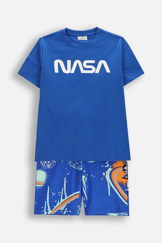 Coccodrillo pyžamo dětské bavlněné modrá WC6448203LBD