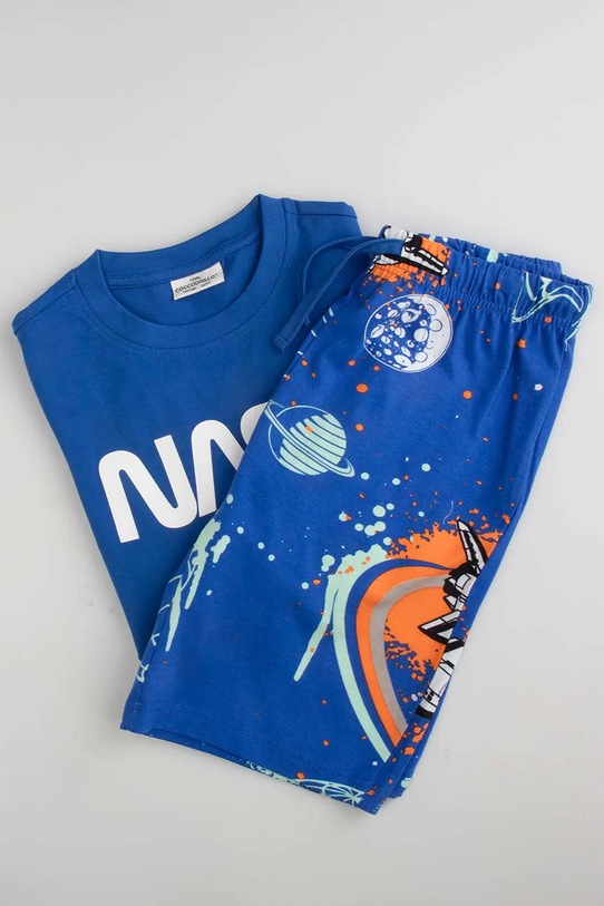 Coccodrillo pyžamo dětské bavlněné WC6448203LBD modrá