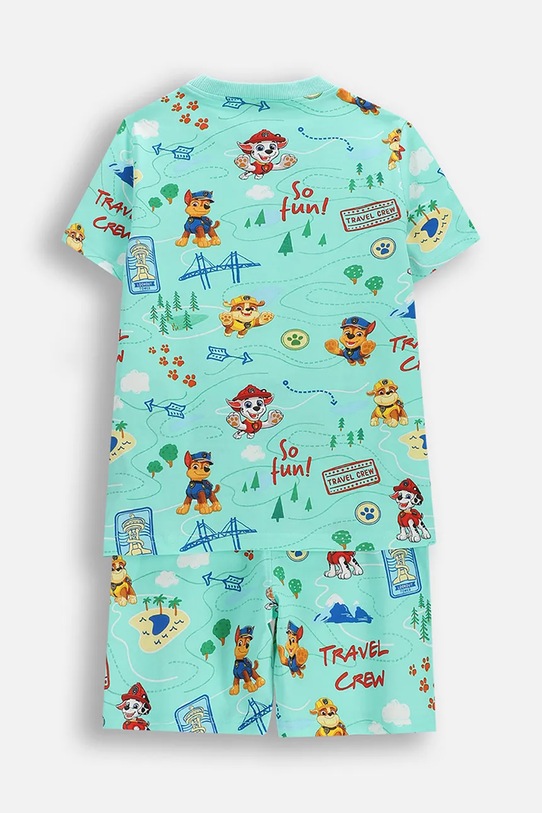 Coccodrillo dvodijelna pidžama za djecu od pamuka WC6448201LBD plava SS26