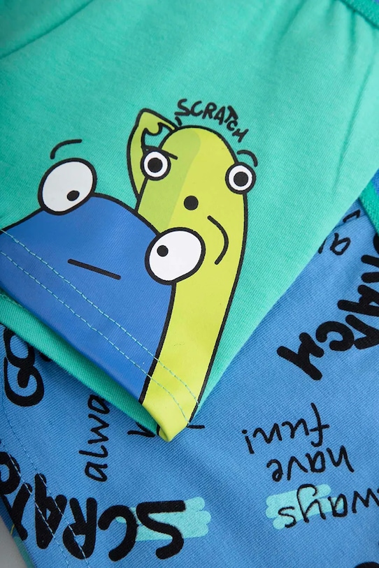 Chlapec Coccodrillo boxerky detské bavlnené s elastanom 2-pak WC6409504PAN modrá