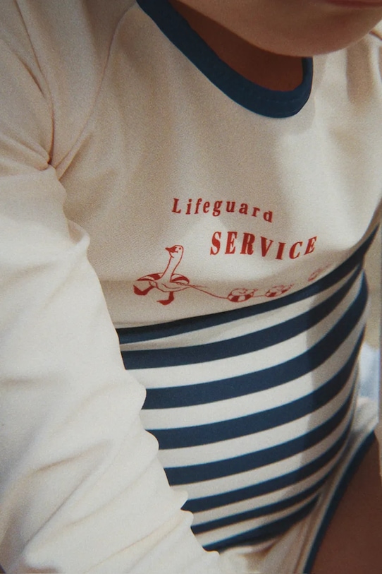 Konges Sløjd longsleeve kąpielowy dziecięcy ASTER SWIM BLOUSE GRS KS105266.PPY2 beżowy