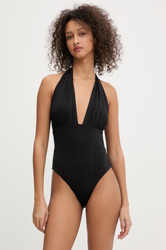 Max Mara Beachwear strój kąpielowy jednoczęściowy damski CALLE czarny 2616831079600