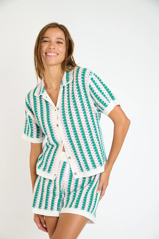 Banana Moon koszula plażowa Bloomday zielony AVILA.BLOOMDAY