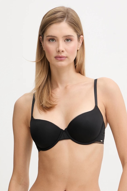 BOSS biustonosz DEMI B.PURE dzianina czarny 50545336