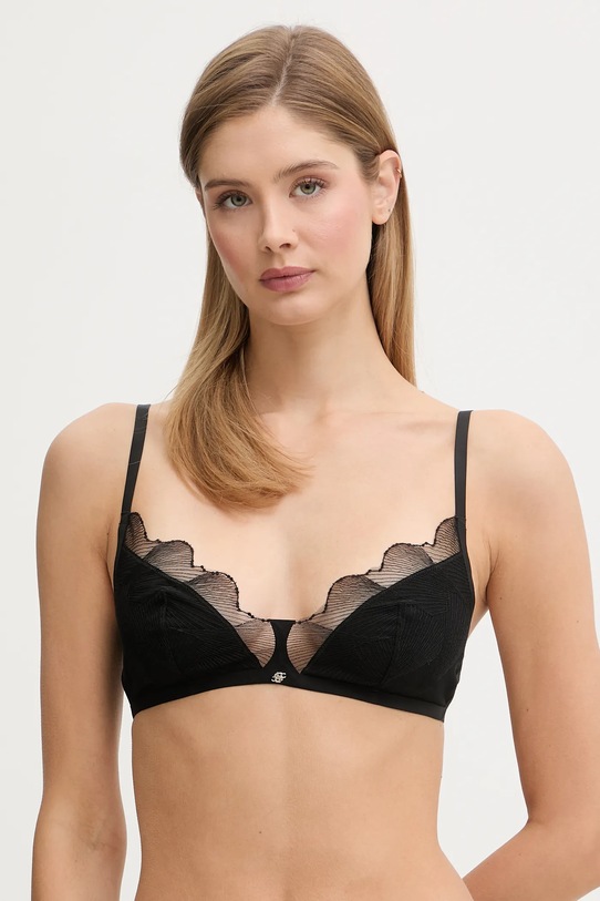 BOSS biustonosz TRIANGLE GINGKO koronka czarny 50556267