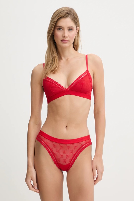 HUGO biustonosz SARTORIAL TRIANGLE 50557213 czerwony SS26