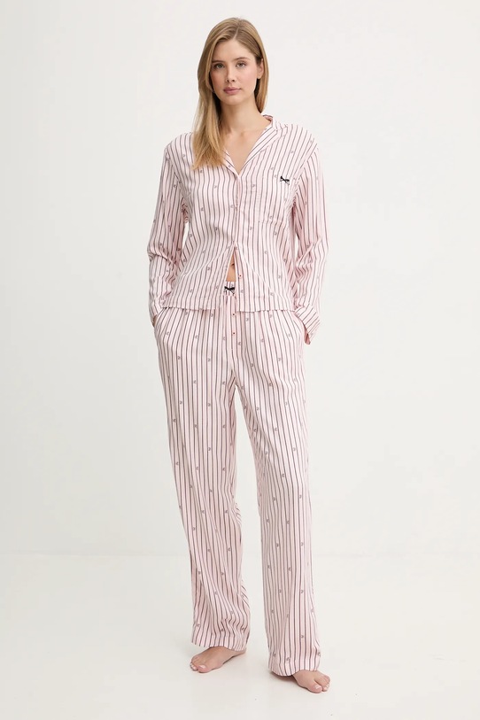 HUGO spodnie piżamowe SARTORIAL PANTS 50556664 różowy SS26