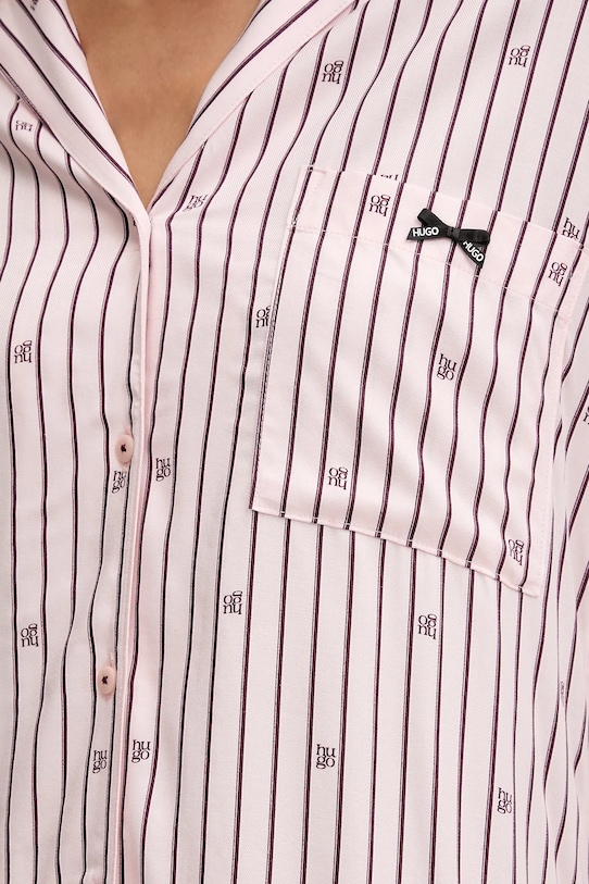 HUGO koszula nocna SARTORIAL SLEEPSHIRT 50556665 różowy