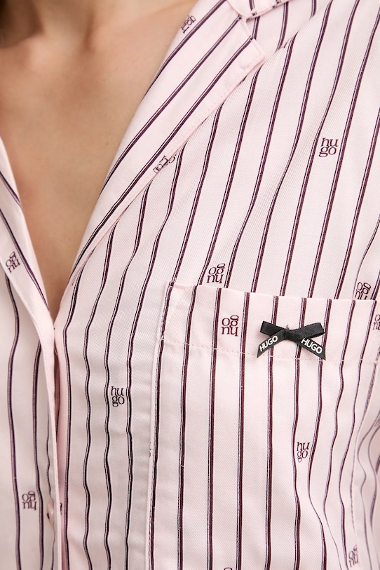 HUGO koszula piżamowa SARTORIAL SHIRT różowy 50556675