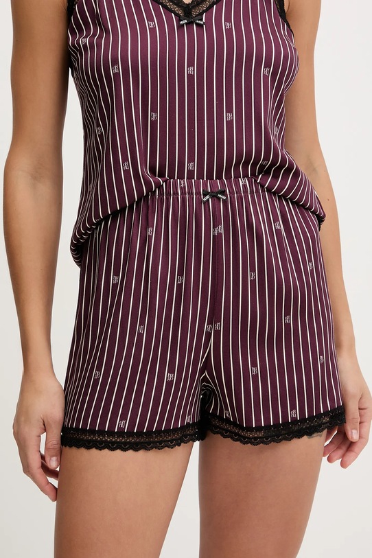 Pižama kratke hlače HUGO UNIQUE SHORTS Pletenina vijolična 50556739