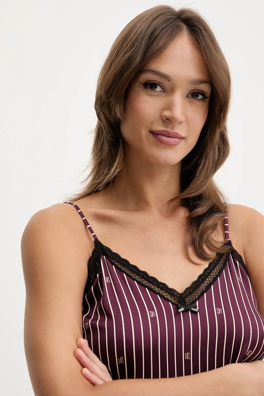 Oblačila Zgornji del pižame HUGO UNIQUE VEST 50556752 vijolična