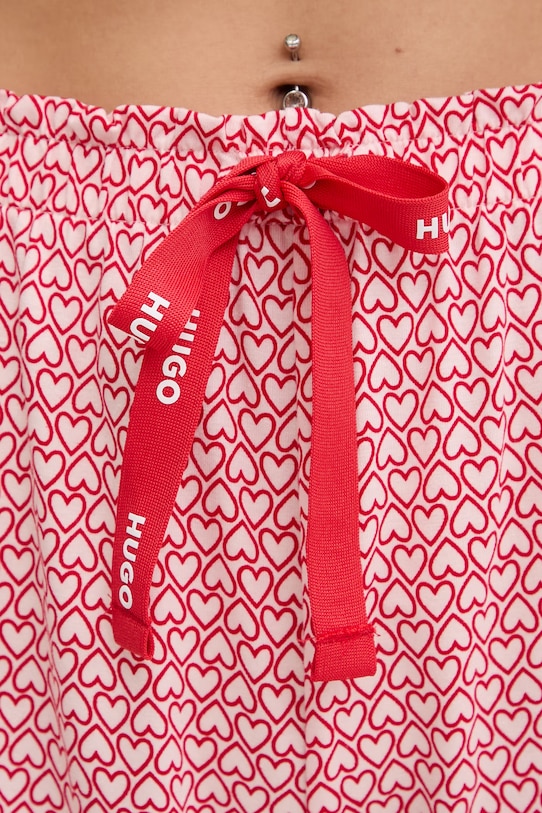 HUGO spodnie piżamowe CASUAL PANTS czerwony 50556937