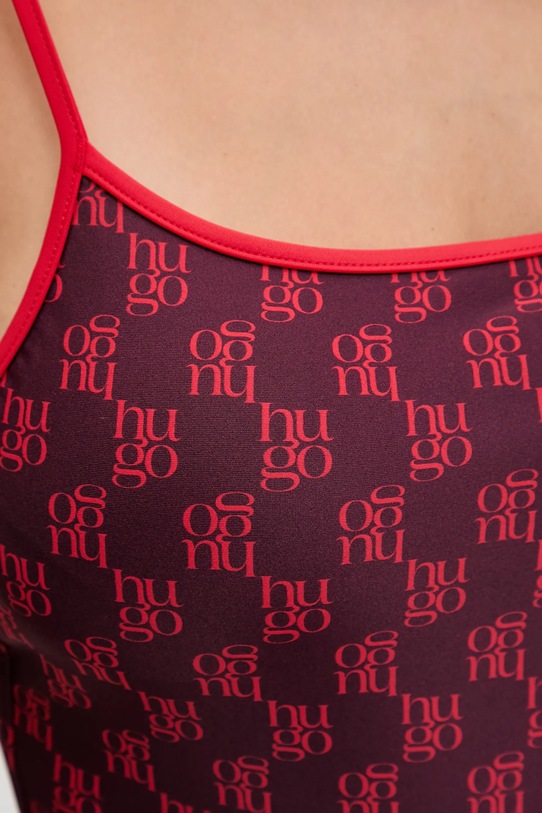 HUGO jednoczęściowy strój kąpielowy czerwony 50555658