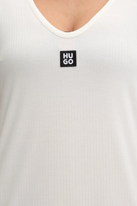 HUGO sukienka plażowa SIGNATURE B. DRESS beżowy 50555745