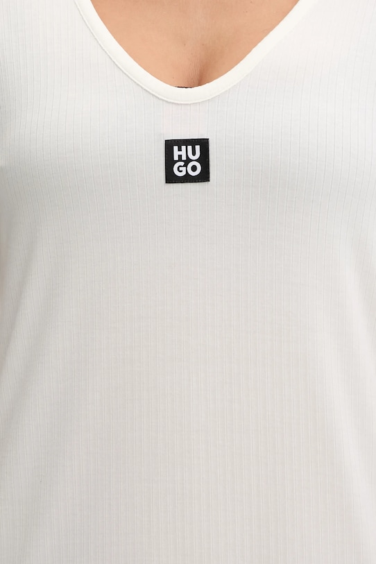 HUGO sukienka plażowa SIGNATURE B. DRESS beżowy 50555745