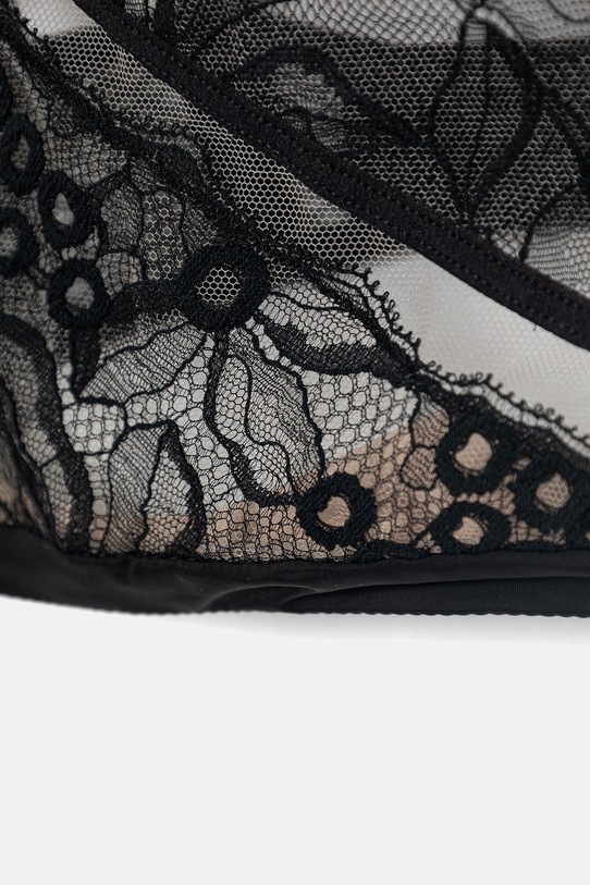 Odzież Chantelle biustonosz koronkowy ROXANE C01TNM czarny