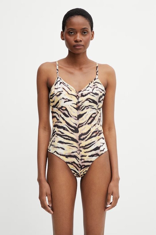 Kenzo costum de baie dintr-o singură piesă de femei bej FG52MB1324TB