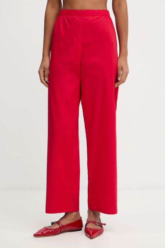 The Sleeper piżama bawełniana czerwony RSSP06P013R