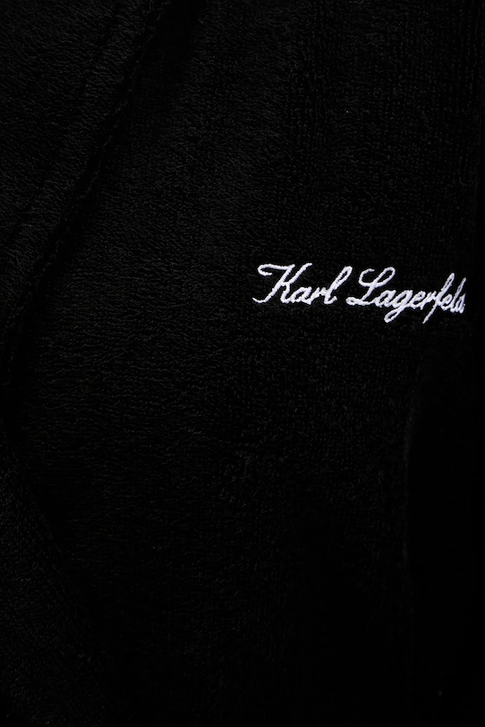 Karl Lagerfeld szlafrok HOTEL KARL czarny B1W45017