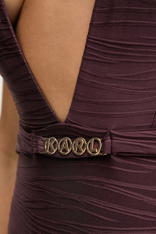 Odzież Karl Lagerfeld jednoczęściowy strój kąpielowy B1W46040 brązowy