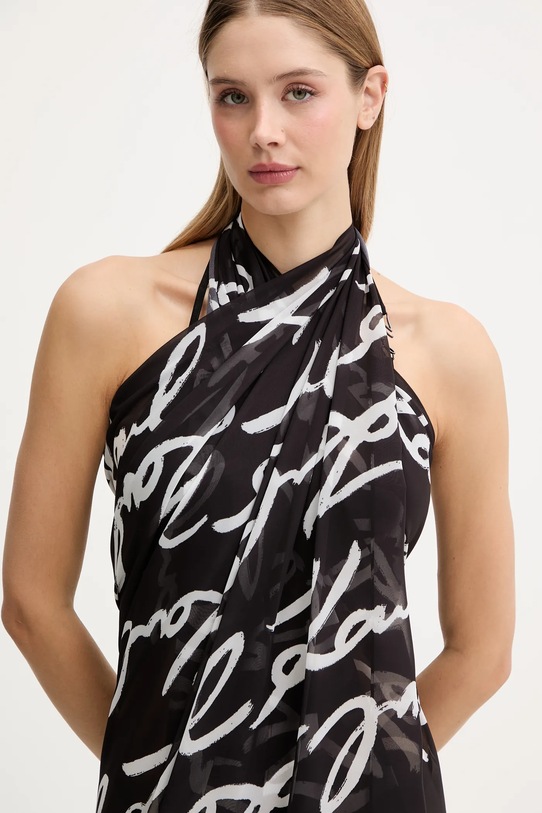 Karl Lagerfeld pareo KARL SIGNATURE czarny B1W46061