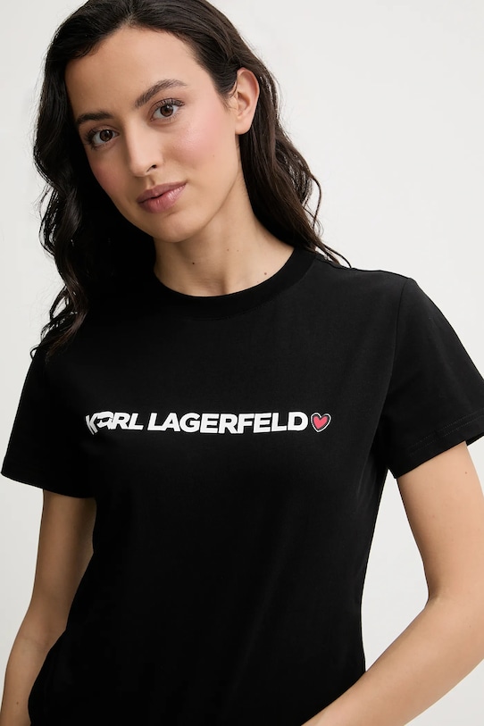 Ρούχα Βαμβακερές πιτζάμες Karl Lagerfeld IKON B1W45004 μαύρο