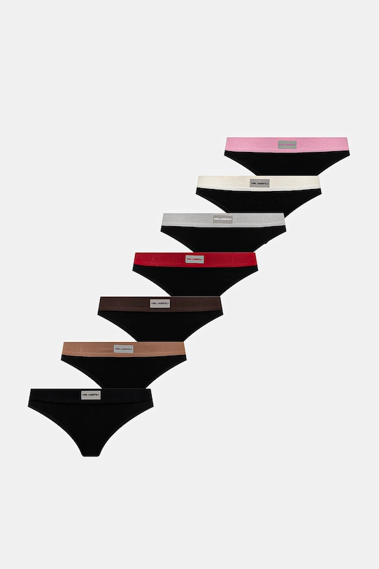 Karl Lagerfeld figi 7-pack dzianina czarny B1W47026