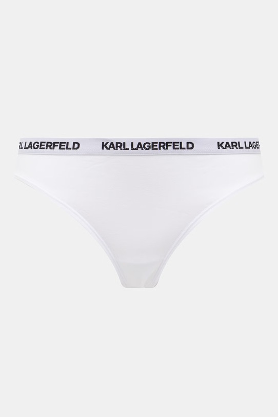 Karl Lagerfeld Stringi damskie z bawełną 3-pack B1W47031 biały SS26
