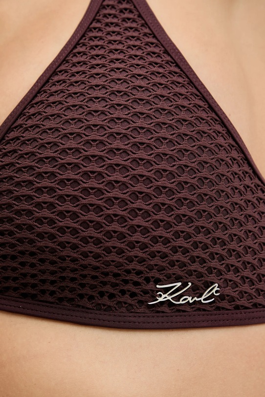 Karl Lagerfeld biustonosz kąpielowy brązowy B1W46034