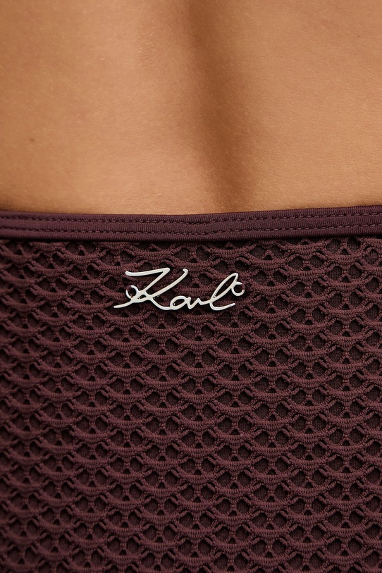 Karl Lagerfeld jednoczęściowy strój kąpielowy brązowy B1W46036