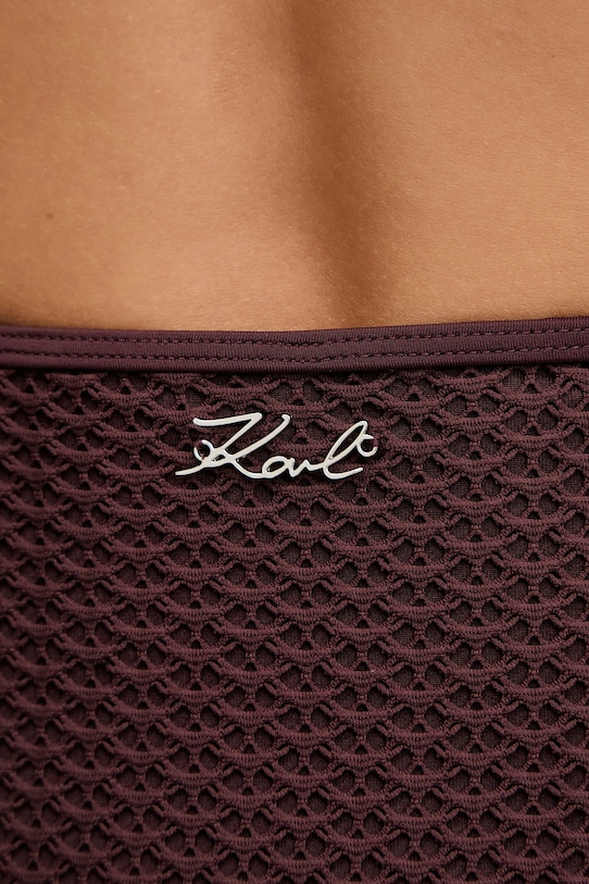 Karl Lagerfeld jednoczęściowy strój kąpielowy brązowy B1W46036