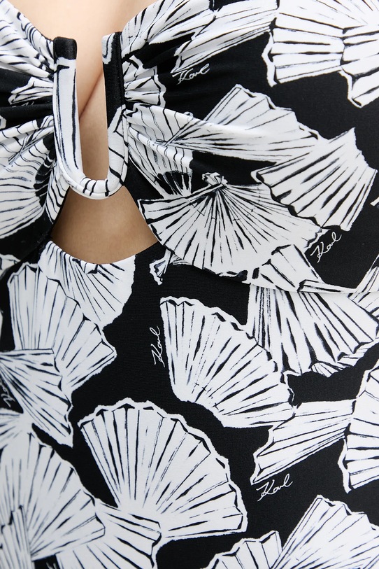 Karl Lagerfeld jednoczęściowy strój kąpielowy czarny B1W46043