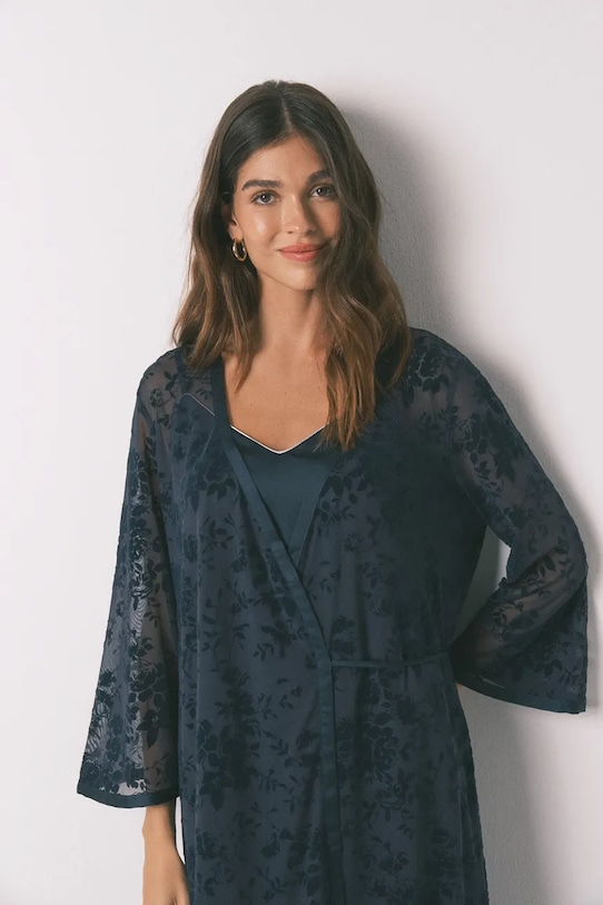 women'secret szlafrok 2532440 granatowy