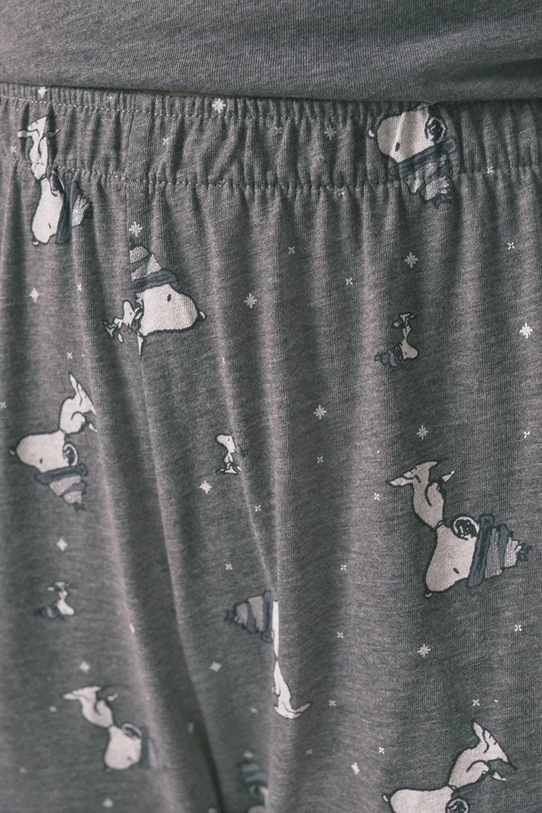 women'secret piżama SNOOPY 3132165 szary