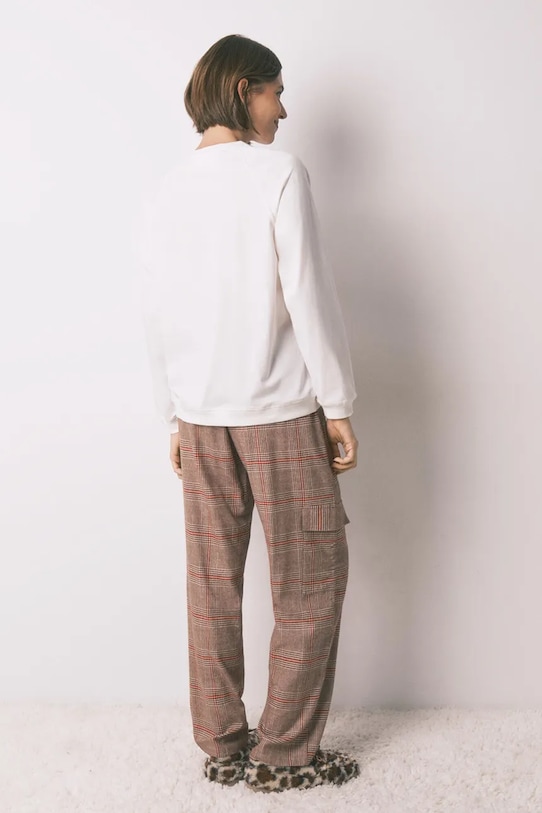 women'secret pamut pizsama SNOOPY 3132215 bézs SS26