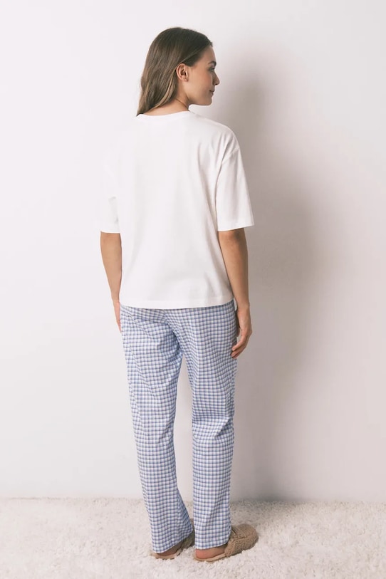 women'secret komplet piżamowy bawełniany SNOOPY 3132234 beżowy SS26