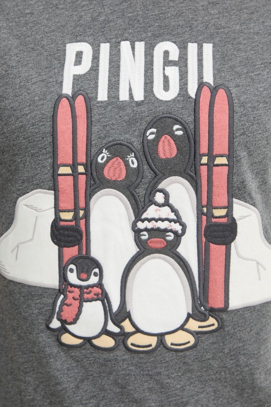 women'secret piżama bawełniana 3132246 szary